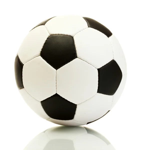 Piłki nożnej, na białym tle — Zdjęcie stockowe