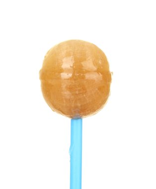 Sweet and tasty lollipop isolated on white close-up clipart