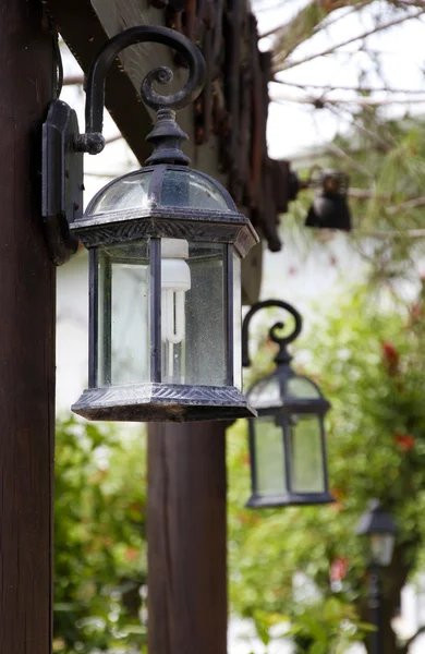 Lantern in park — Stock Photo, Image