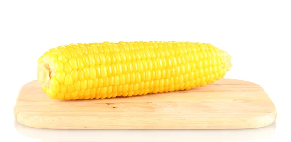 Kokt majs isolerad på vit — Stockfoto