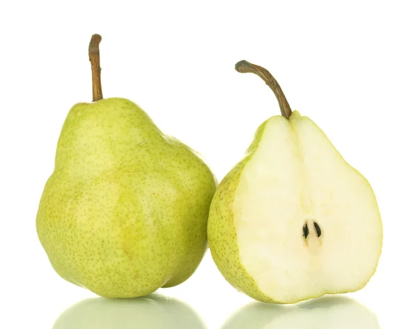 Ripe pears isolated on white — Stock Photo, Image