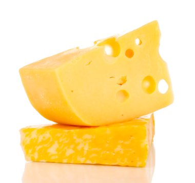 Peynir beyazda izole