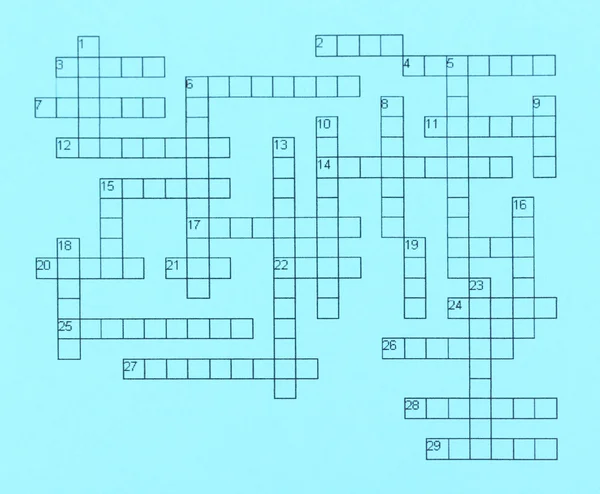 Kreuzworträtsel aus nächster Nähe — Stockfoto