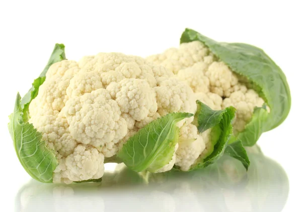 Fresh cauliflowers isolated on white — Stock Photo, Image