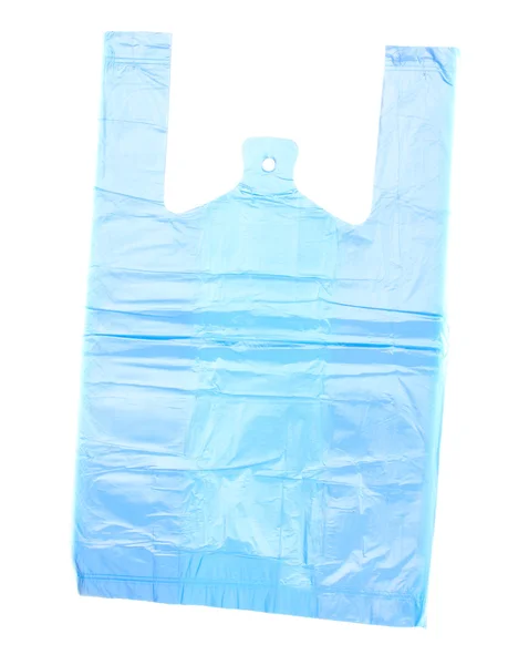 Целлофановый мешок изолирован на белом — стоковое фото