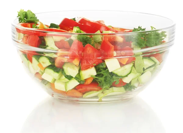 Fresh salad isolated on white — Stock Photo, Image