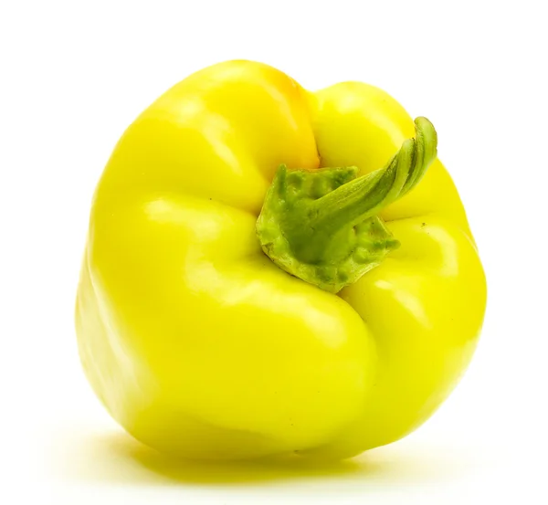 Fresh green paprika isolated on white — Stock Photo, Image