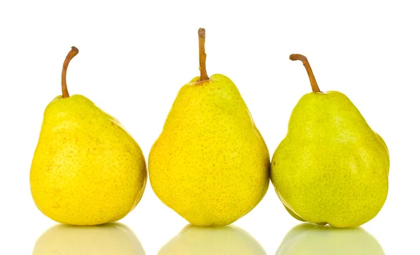 Ripe pears isolated on white — Stock Photo, Image