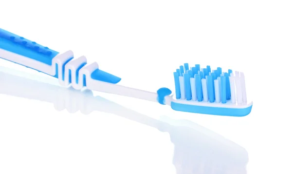 Cepillo de dientes aislado en blanco — Foto de Stock