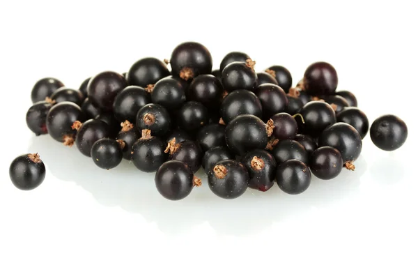 Fresh black currant isolated on white — Stock Photo, Image