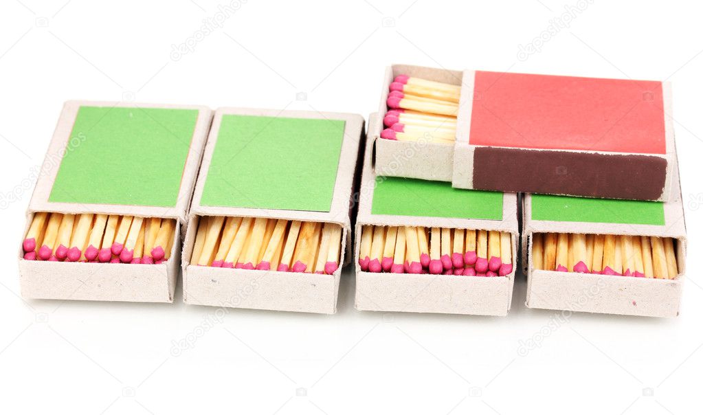 Matches isolated on white