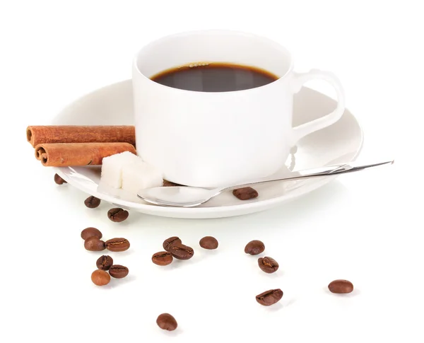 白で隔離されるコーヒー カップ — ストック写真