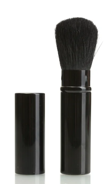 Black brush for make-up isolated on white — Stock Photo, Image