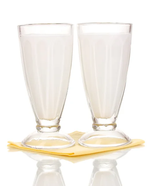 Wanilia trzęsie mleko na białym tle — Zdjęcie stockowe