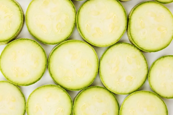 Bucăți de fundal de squash pe alb close-up — Fotografie, imagine de stoc