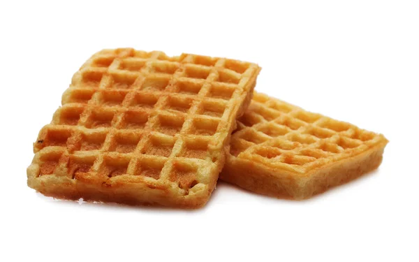 Belgium waffles isolated on white — Stock Photo, Image