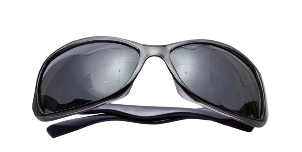 Kvinnor svarta solglasögon isolerad på vit — Stockfoto