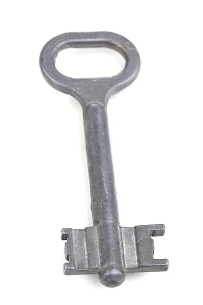 Klucz metal na białym tle — Zdjęcie stockowe