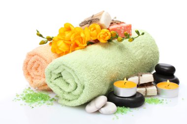 beyaz izole spa ayarı