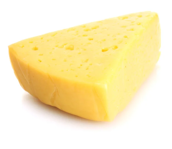 Leckeren Käse isoliert auf weiß — Stockfoto