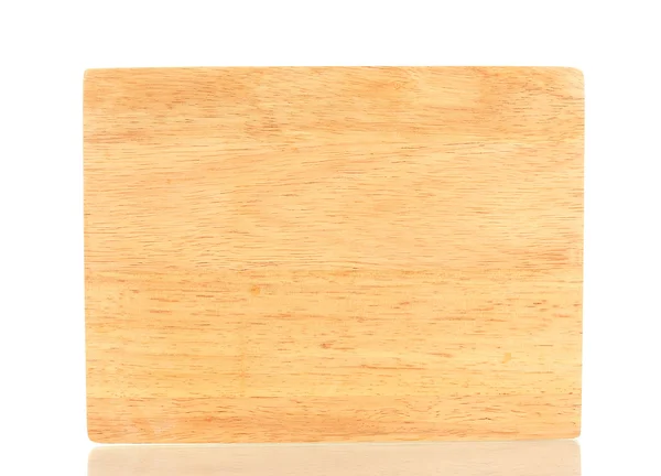 Beyaz yakın çekim izole kesme tahtası — Stok fotoğraf