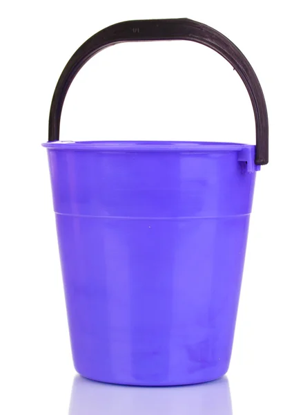 Χρώμα πλαστικό bucket απομονωθεί σε λευκό — Φωτογραφία Αρχείου