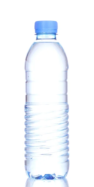 Botella de plástico de agua aislada en blanco — Foto de Stock