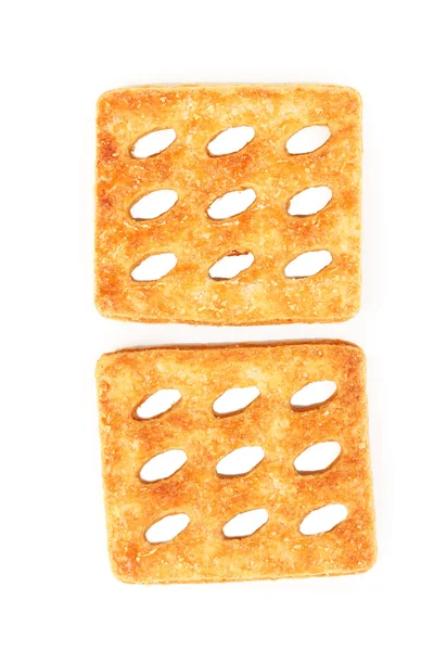 Dolci biscotti isolati su bianco — Foto Stock