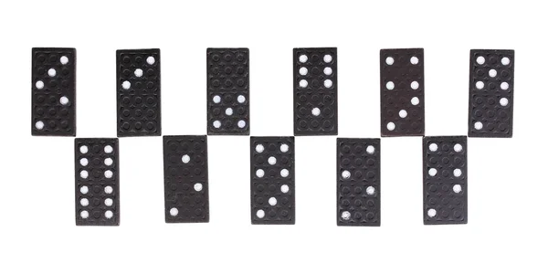 Domino izolovaných na bílém — Stock fotografie