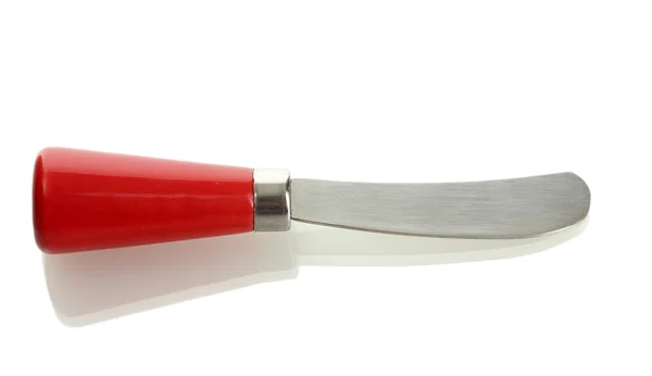 Cuchillo de queso aislado en blanco — Foto de Stock