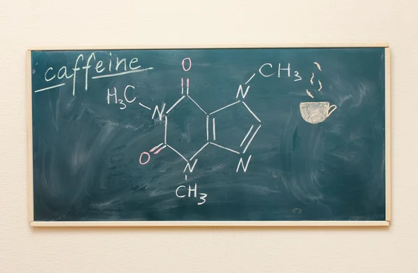 Χημικούς τύπους πάνω στον πίνακα — Φωτογραφία Αρχείου