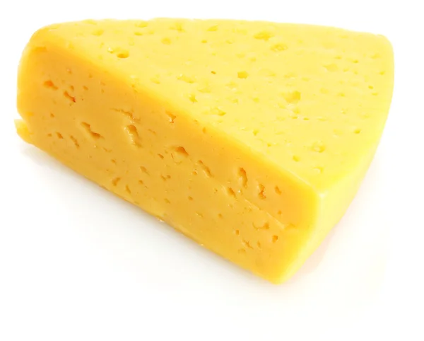 Sabroso queso aislado en blanco —  Fotos de Stock
