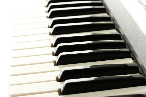 Background of synthesizer keyboard — Stock Photo, Image