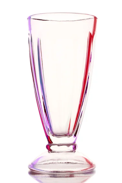 Leeres Glas, isoliert auf weiß — Stockfoto