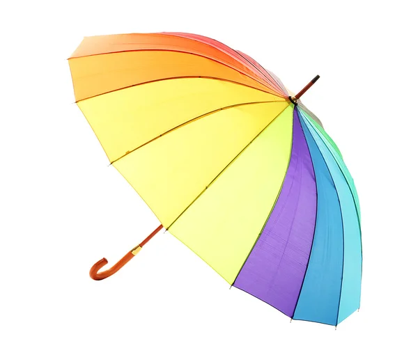 Színes esernyő, elszigetelt fehér — Stock Fotó