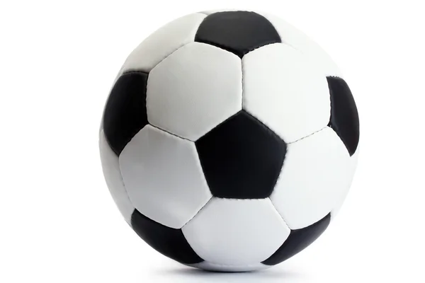 Fotball, isolert på hvit – stockfoto