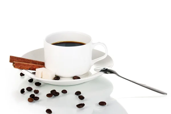 Xícara de café isolado em branco — Fotografia de Stock