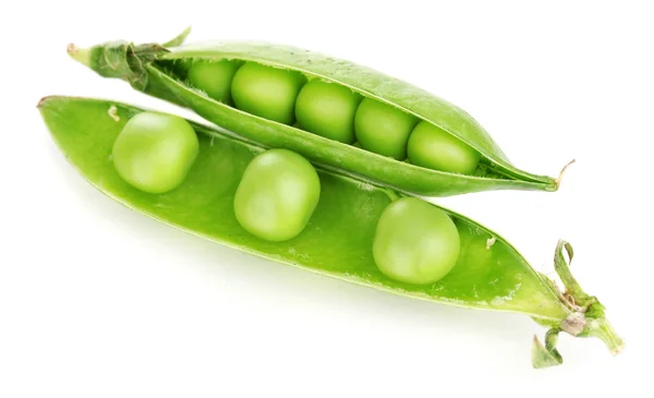 在白色上隔绝的绿豆 — 图库照片