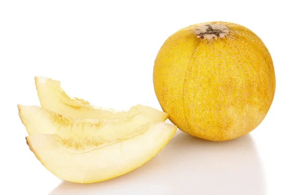 Ripe melon isolated on white — Stock Photo, Image