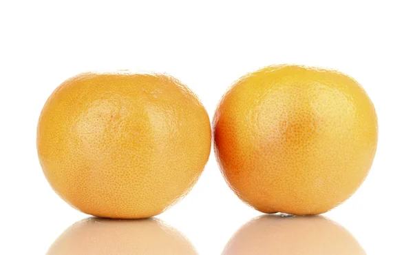 Ripe grapefruits isolated on white — Stock Photo, Image