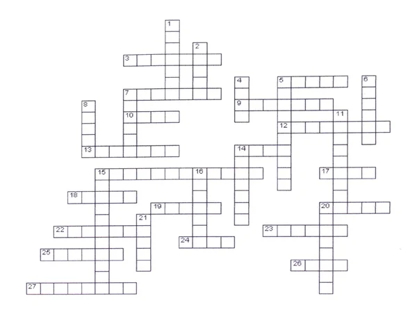 Kreuzworträtsel aus nächster Nähe — Stockfoto