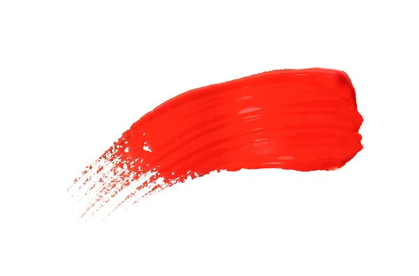 Abstrakt gouache färg och penslar, isolerad på vit — Stockfoto