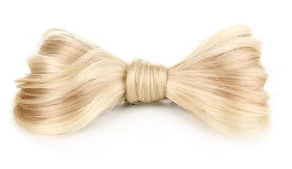 Glanzende blond haar-pins geïsoleerd op wit — Stockfoto
