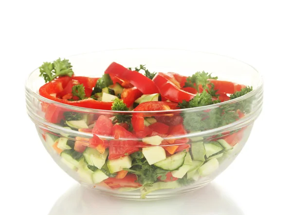 Fresh salad isolated on white — Zdjęcie stockowe