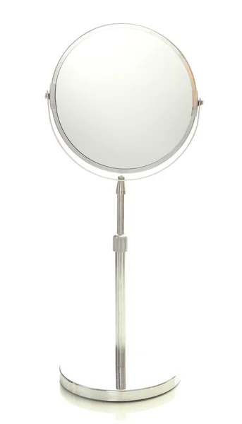 Oglindă rotundă izolată pe alb — Fotografie, imagine de stoc
