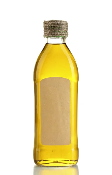 白で隔離されるオイルのボトル — ストック写真