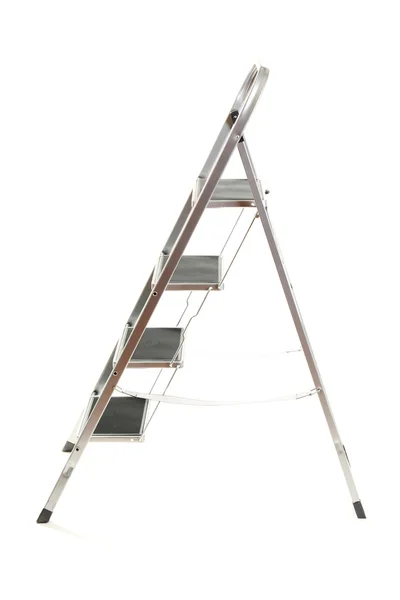 Escalera de metal aislada en blanco —  Fotos de Stock
