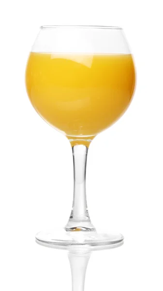 Тропический сок в стакане изолирован на белом — стоковое фото