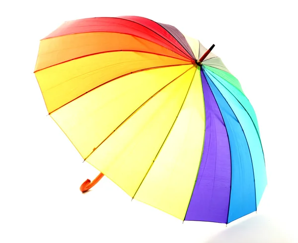 Bunter Regenschirm, isoliert auf weiß — Stockfoto