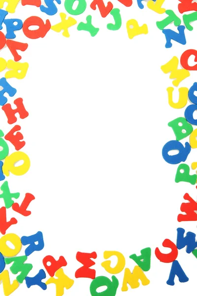 Englische Buchstaben, isoliert auf weiß — Stockfoto